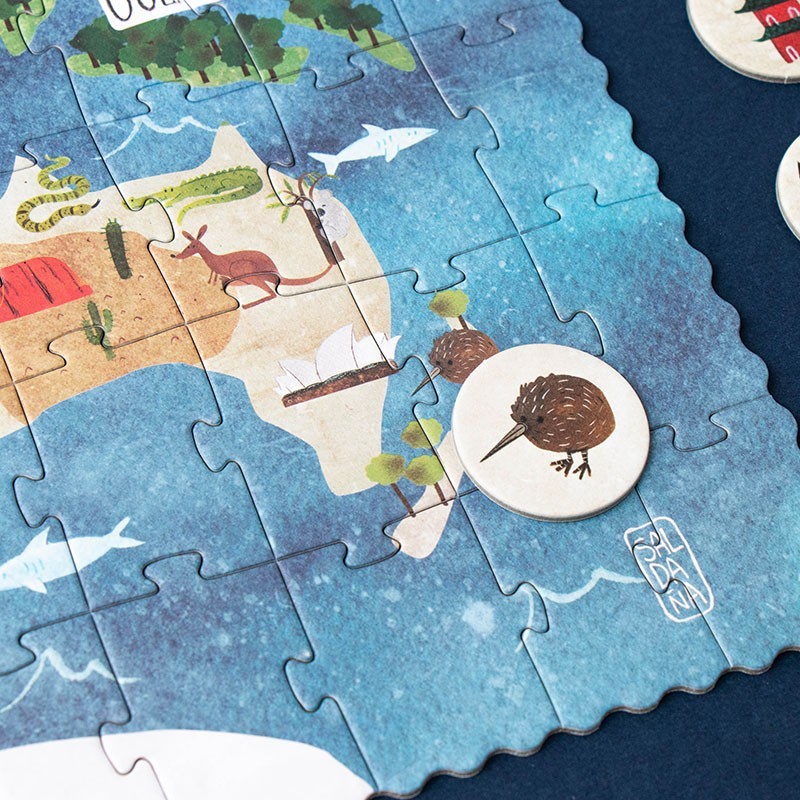 world countries map puzzle